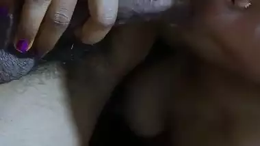 Milky white sperm tasting horny wife after deep blowjob