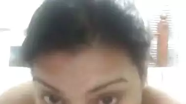 Young and horny girl enjoys with a big dildo