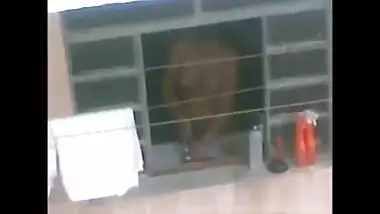 Naked Indian Aunty Cooking In Her Kitchen