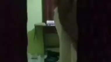 Mom wearing nighty after showing naked boobs