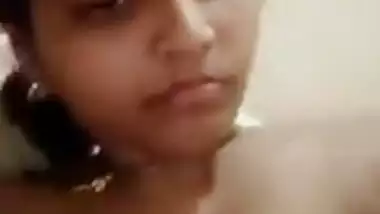 South Indian wife boobs showing selfie for boyfriend