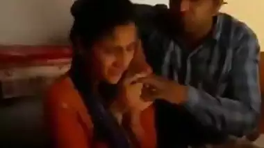 Indian teacher sucking students boobs in class