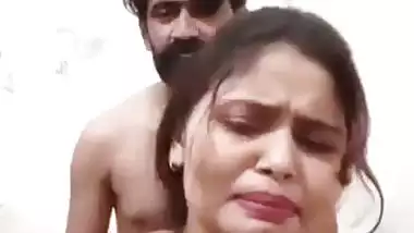 Standing bhabhi stripped fully and fucking in doggy position
