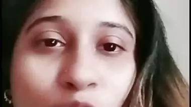 Beautiful wife shows boobs on video call to ex-lover