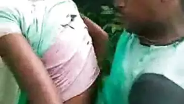 Poor village girl fucked by a gang in the forest