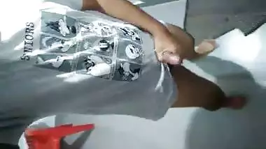 Indian college guy exposing big dick