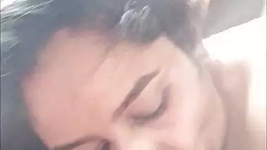 Busty wife Sneha blowjob and big boobs showing