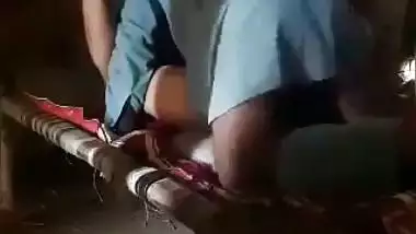 Desi xxx chudai of a dehati couple in a barn