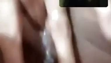 Horny cute Indian girl naked fingering video call