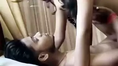 Desi girl rides on her lover’s dick in Hindi bf