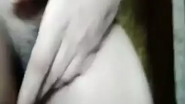 Slim village girl striptease after bath nude MMS