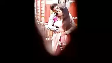 Desi lover spy romance in park