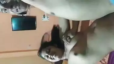 Hot desi beauty riding dick with BF XXX video