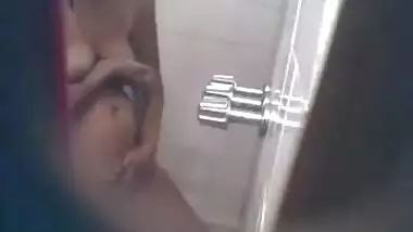 Indian Nude Bath captured by