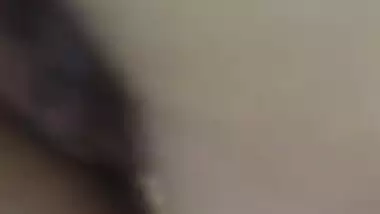 Brown haired cam girl boob pressing and pussy fingering