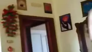 Cute Punjabi cousin sister sucking dick with boobs show