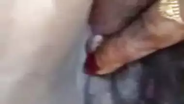 Mature aunty licking dick role-play on video call